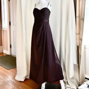 David's Bridal Brown Truffle Dress F13625